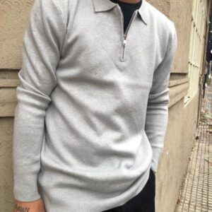 CHOMBA LANA MEDIO CIERRE