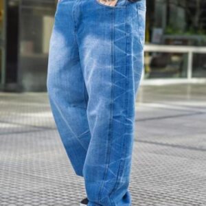 JEANS SUP. BAG. AZUL QUEBRADO